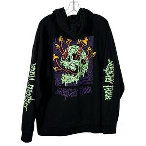 Lurking Class Sketchy Tank Black Double Sided Mushroom Skeleton Hoodie XL Skate